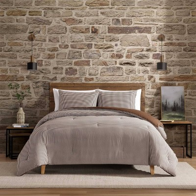 Eddie Bauer 3pc King Harrison Comforter Bedding Set Brown | Target
