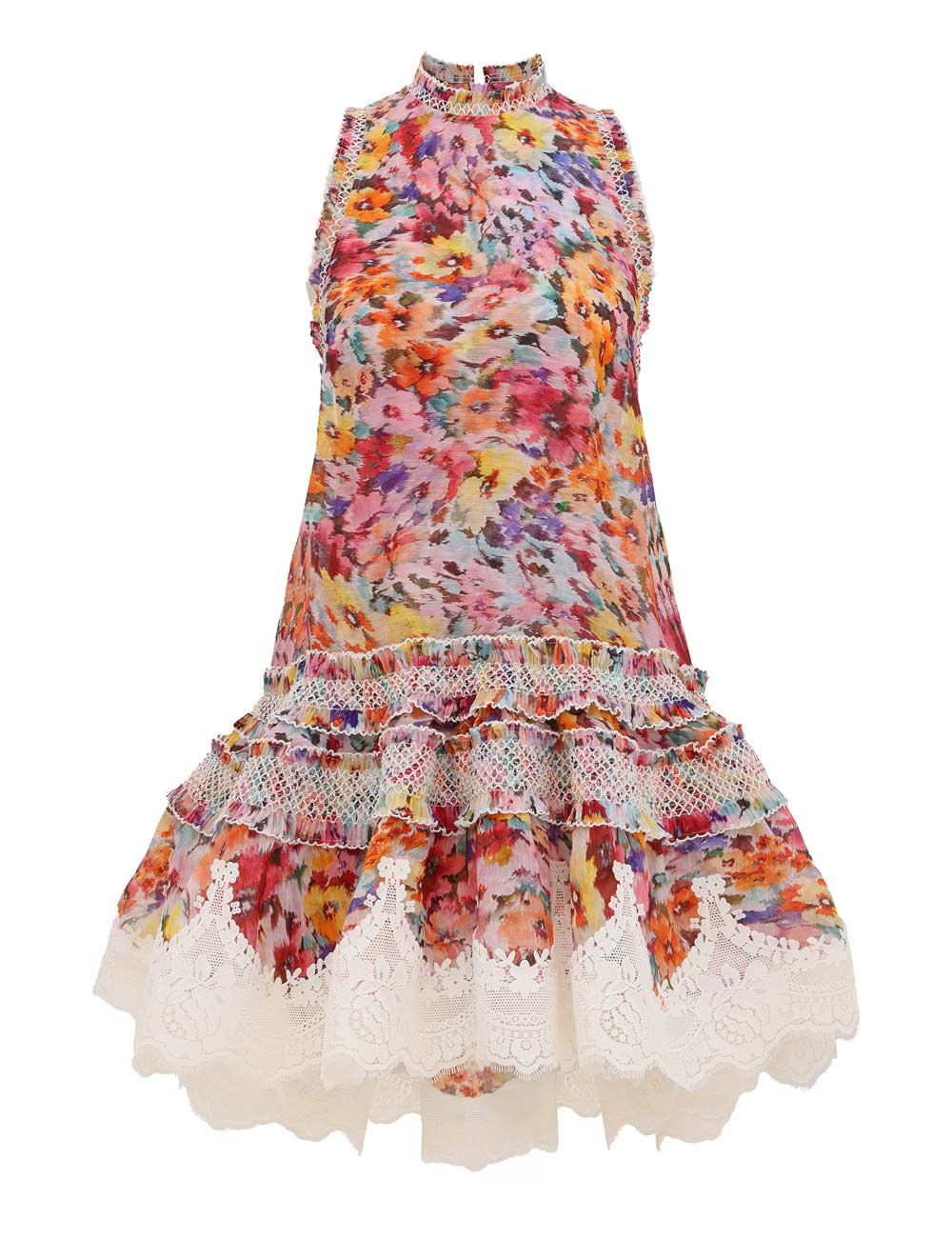 ZIMMERMANN Luna Shirred Lantern Dress Size 1 | ZIMMERMANN (US, CA, EU, MENA)