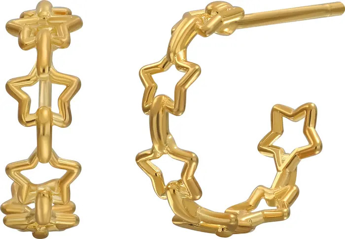 Bony Levy 14K Gold Star Chain Hoop Earrings | Nordstrom | Nordstrom