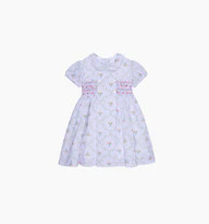 The Hill House x La Coqueta Arcadia Dress - Lilac Trellis | Hill House Home US