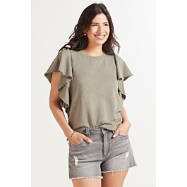 MICHAEL STARS Ariana Flutter Sweatshirt | Evereve