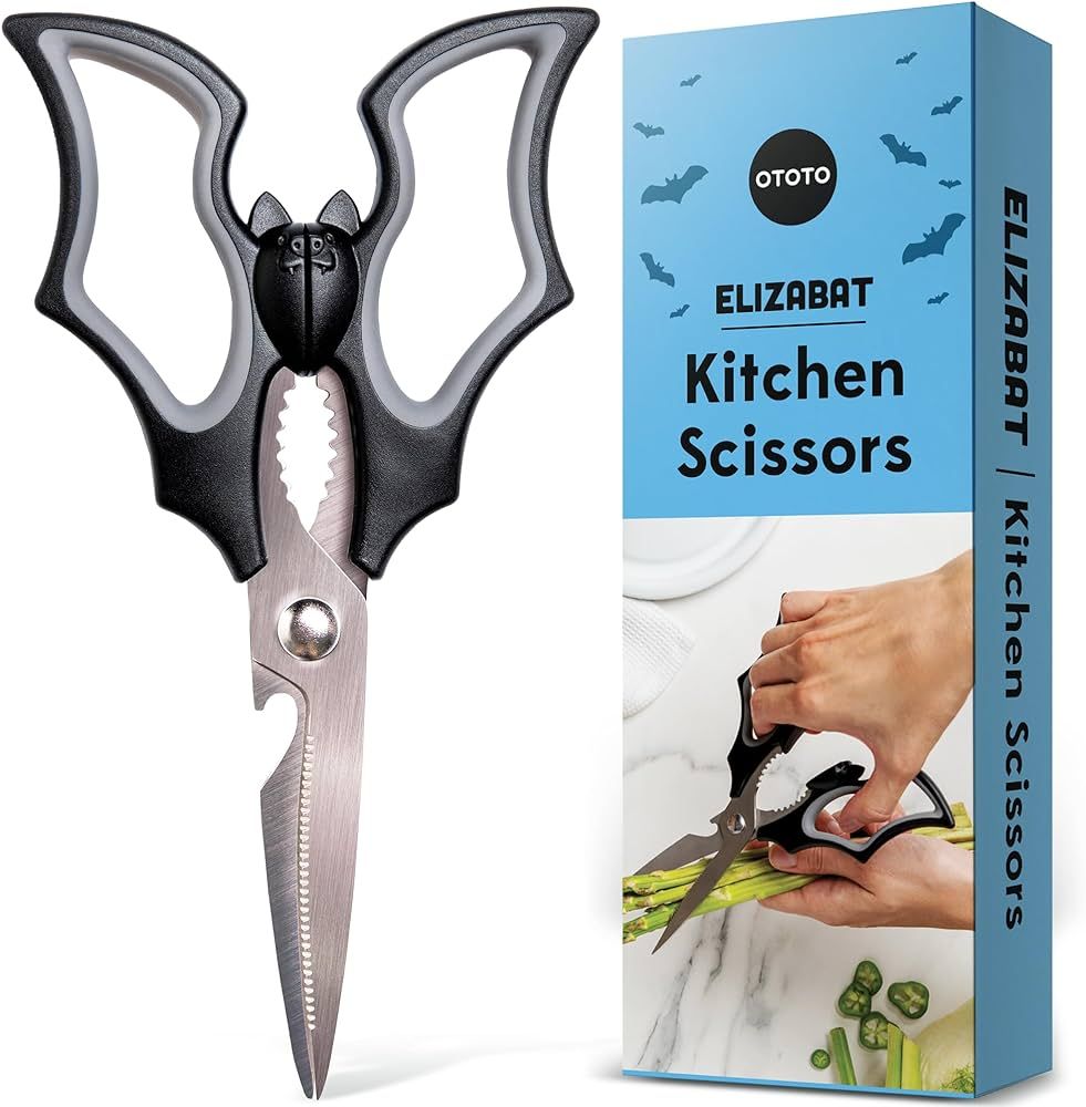 NEW!! Elizabat Kitchen Scissors by OTOTO - Cute Bat Kitchen Shears, Scissors Kitchen Utensils - B... | Amazon (US)