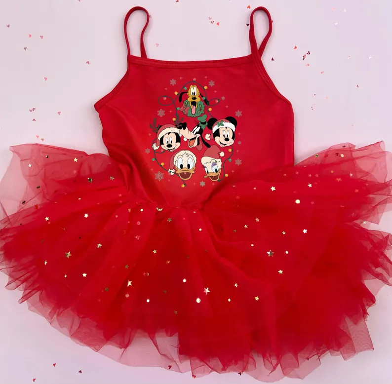 Christmas Tutu, Mickey Minnie Dress, Disney Dress, Tutu, Disney Tutu, Holiday Dress - Etsy | Etsy (US)