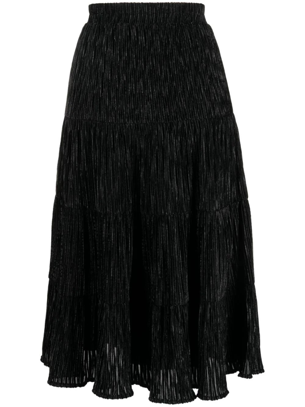 b+ab Pleated high-waist Midiskirt - Farfetch | Farfetch Global