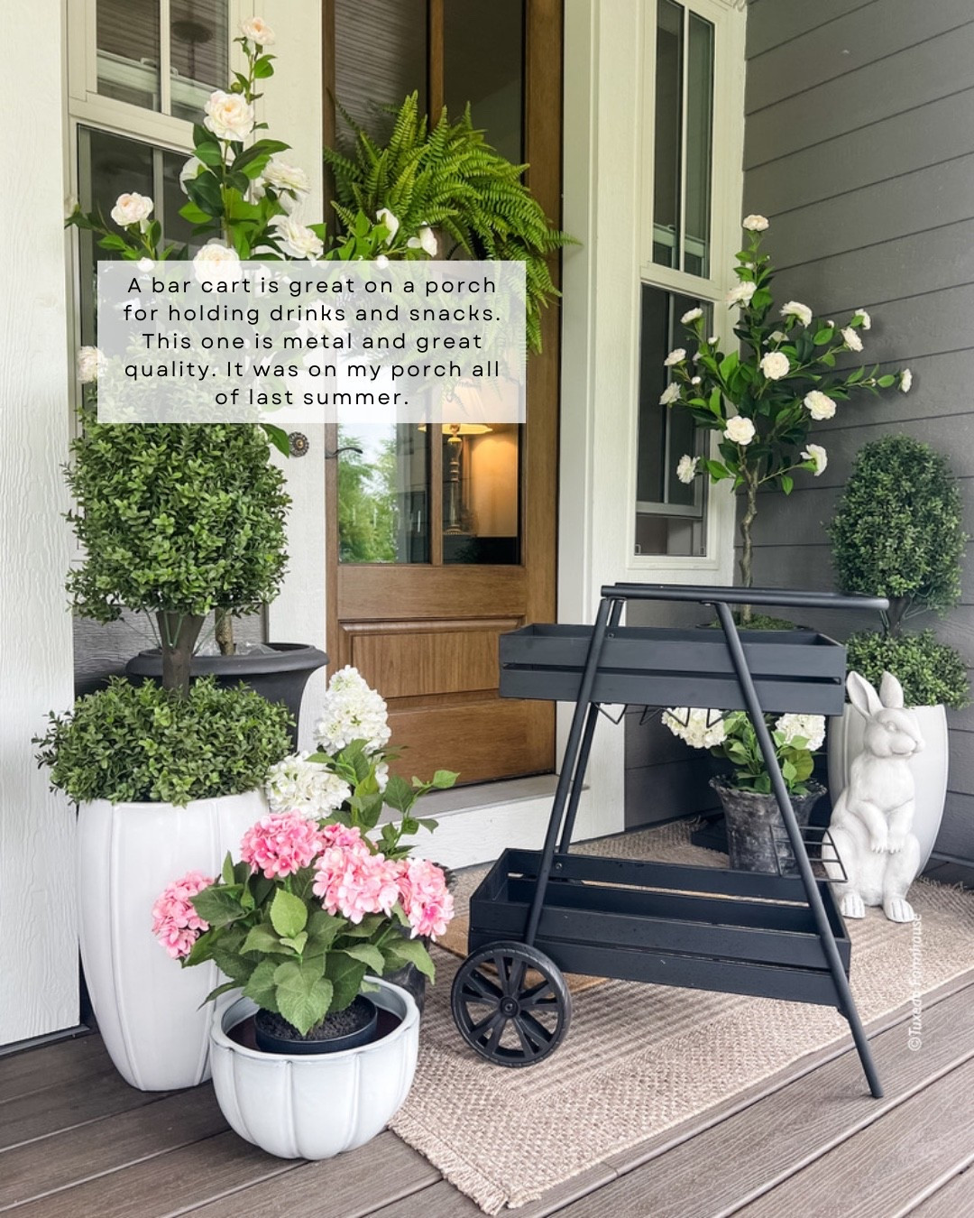 I love this bar cart on my porch to hold drinks and snacks. It’s Metal, solid and so cute! Add a potted floral when you’re not using it. 

#LTKHome #LTKSeasonal #LTKSaleAlert #LTKHome #LTKSeasonal
