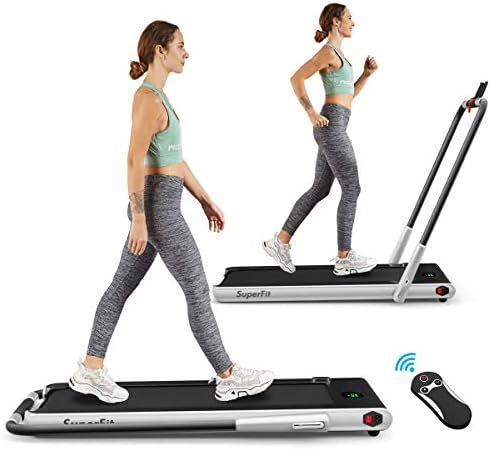 Amazon.com : Goplus 2 in 1 Folding Treadmill, 2.25HP Under Desk Electric Treadmill, Installation-... | Amazon (US)
