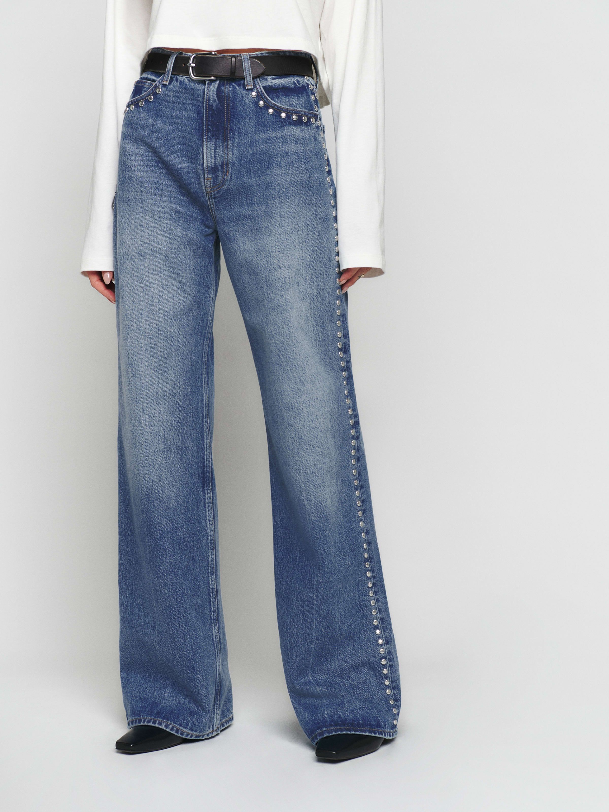 Cary High Rise Slouchy Wide Leg Jeans | Reformation (Global)