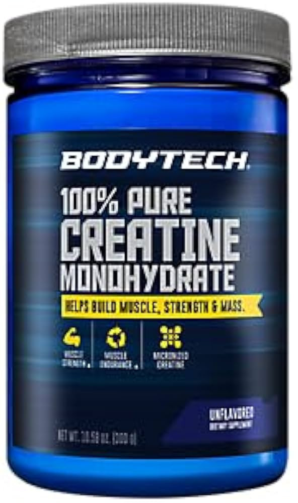 BodyTech 100% Pure Creatine Monohydrate Powder - Premium Micronized Creatine for Enhanced Muscle ... | Amazon (US)