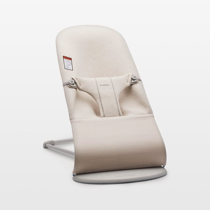 BABYBJÖRN Bouncer Bliss 3D Light Beige Jersey Baby Bouncer Chair + Reviews | Crate & Kids | Crate & Barrel