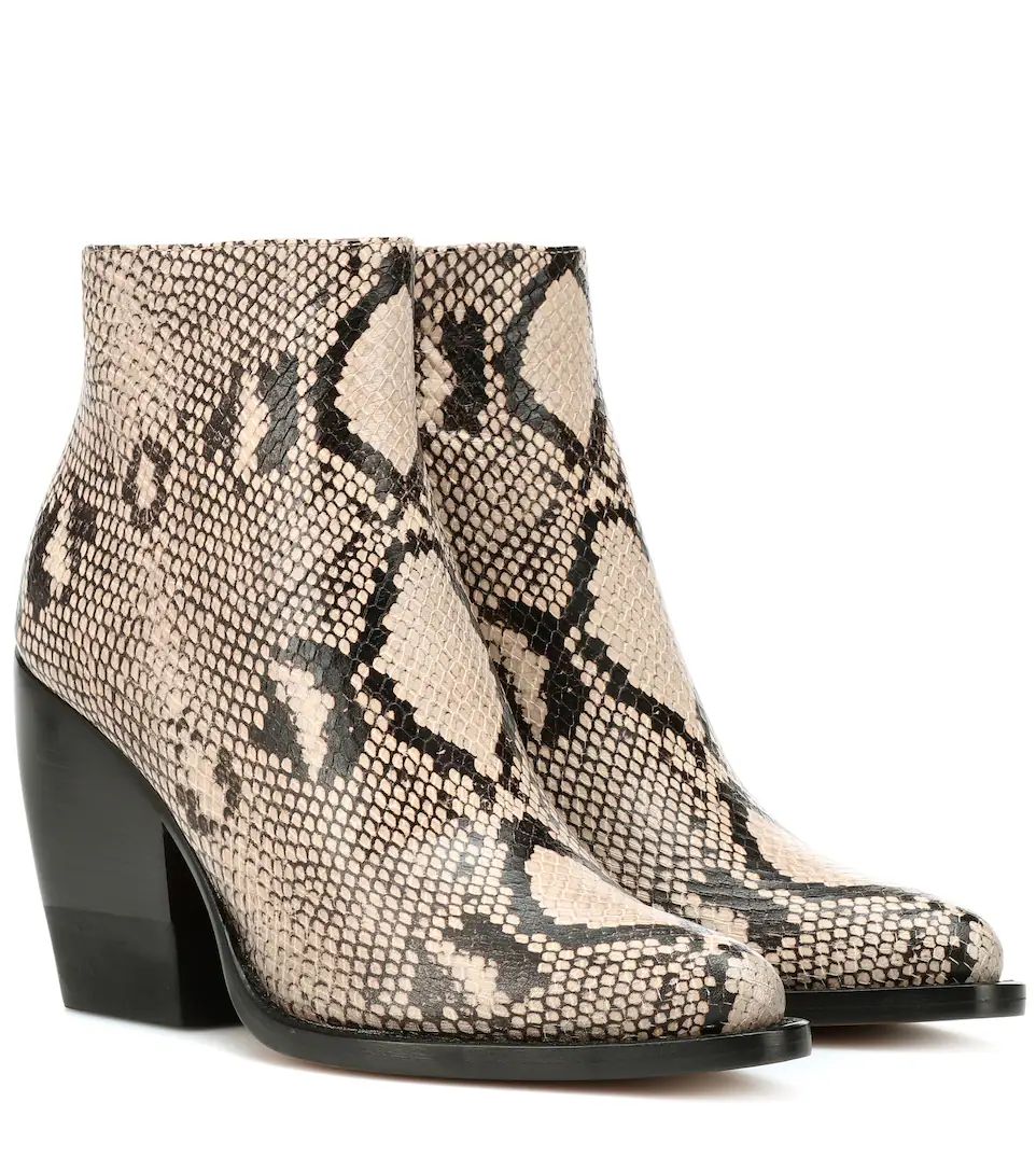 Rylee embossed leather boots | Mytheresa (DACH)