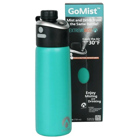 GoMist Misting & Drinking Bottle - Marine Teal | Walmart (US)