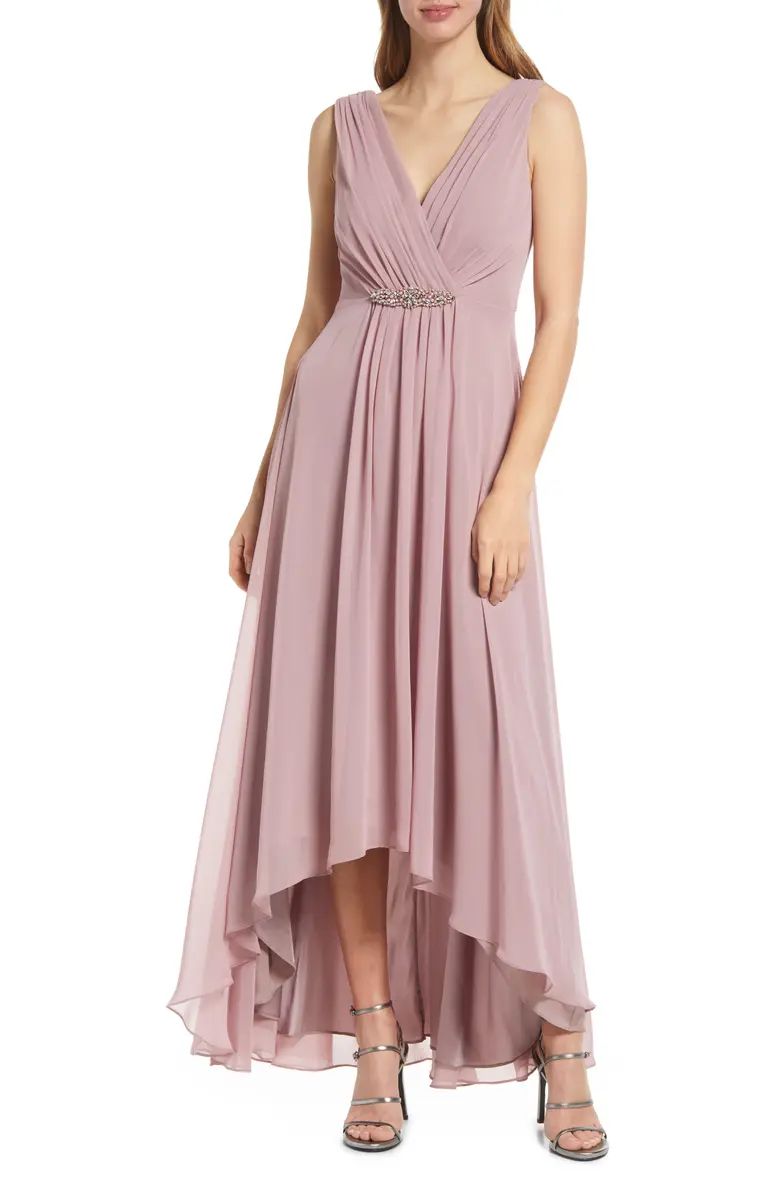 Crystal Detail High-Low Gown | Nordstrom