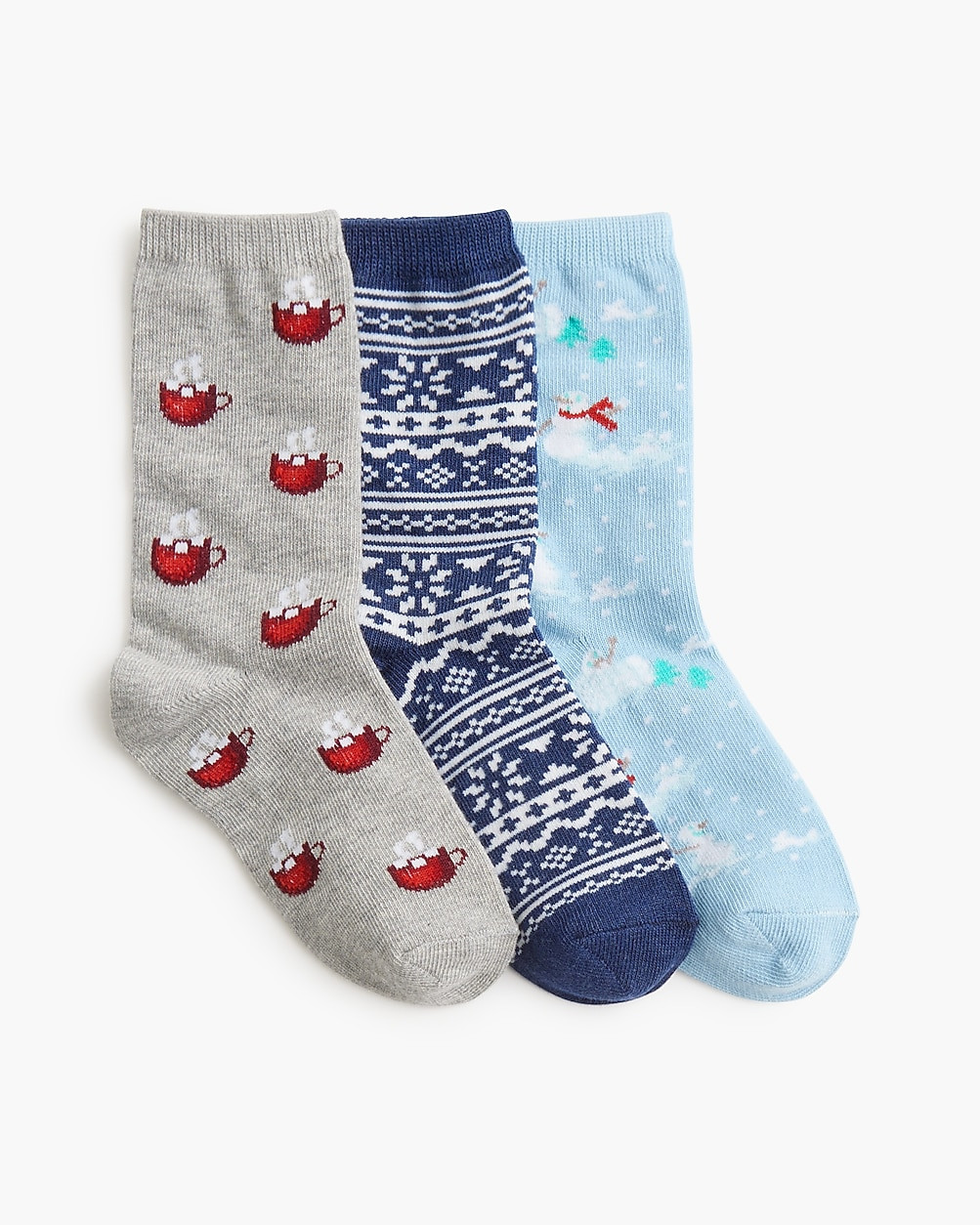 Boys' snowy winter socks pack-of-three | J.Crew Factory