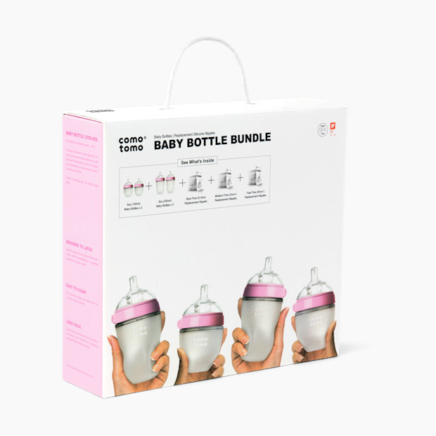 Silicone Baby Bottle Bundle Starter Gift Set | Babylist