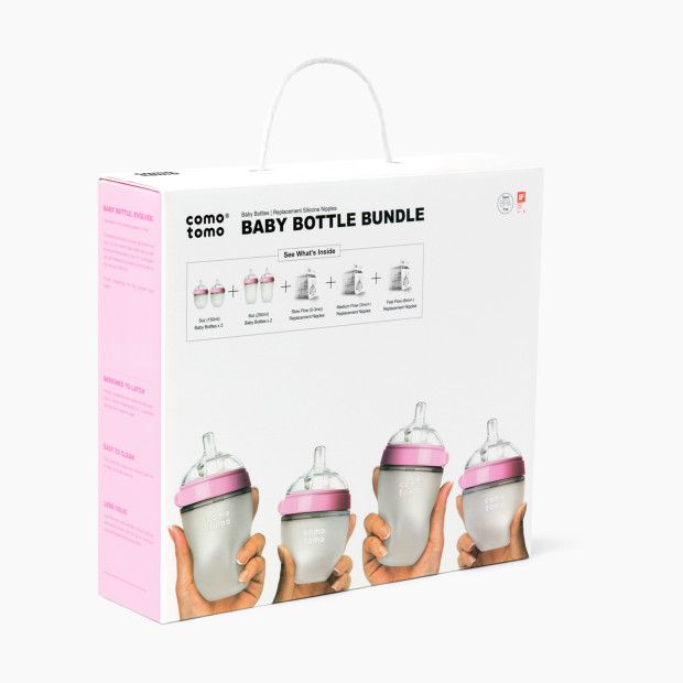 Silicone Baby Bottle Bundle Starter Gift Set | Babylist