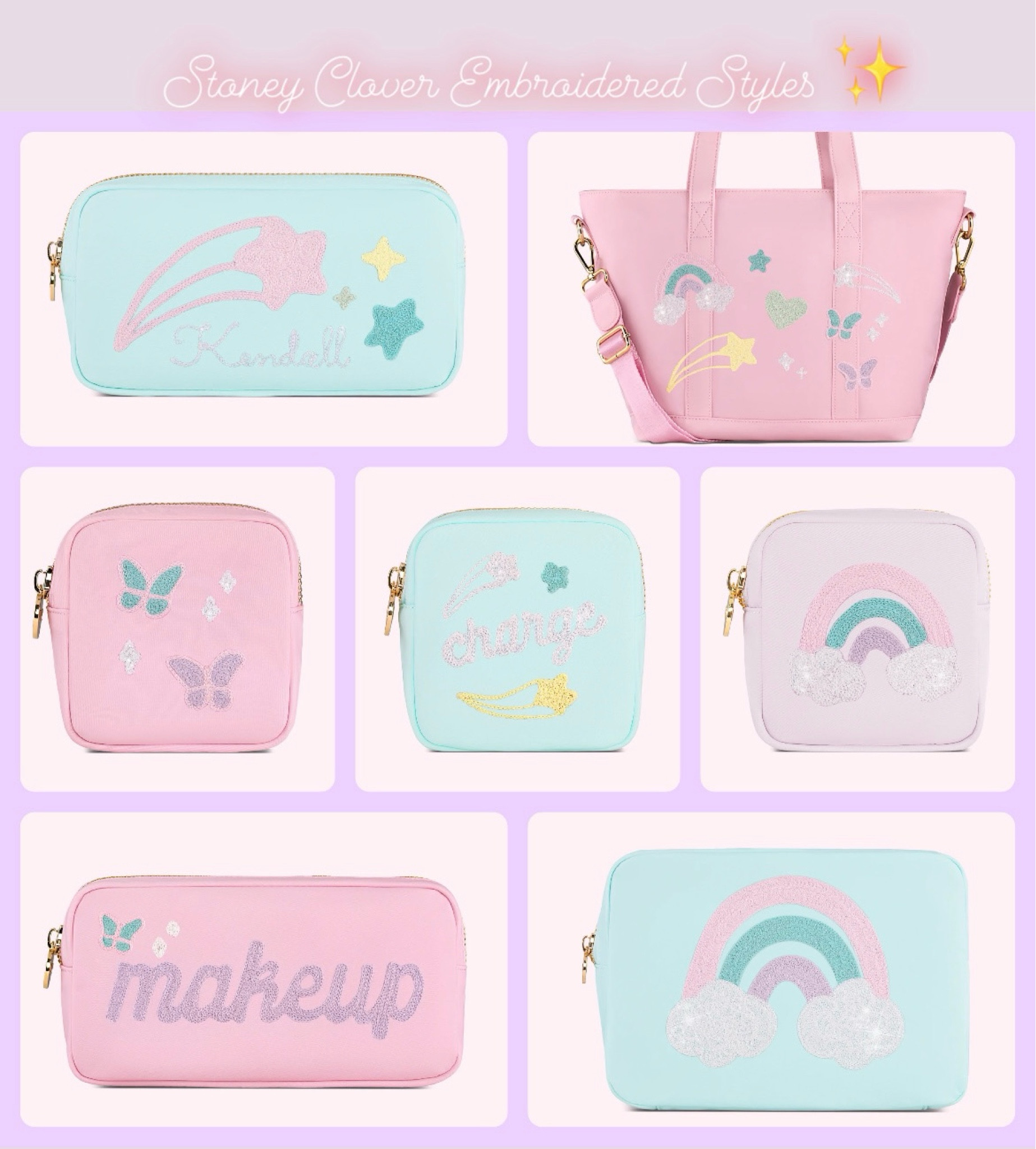 Stoney Clover Embroidered Styles 🎀💕✨

#LTKstyletip #LTKitbag #LTKU