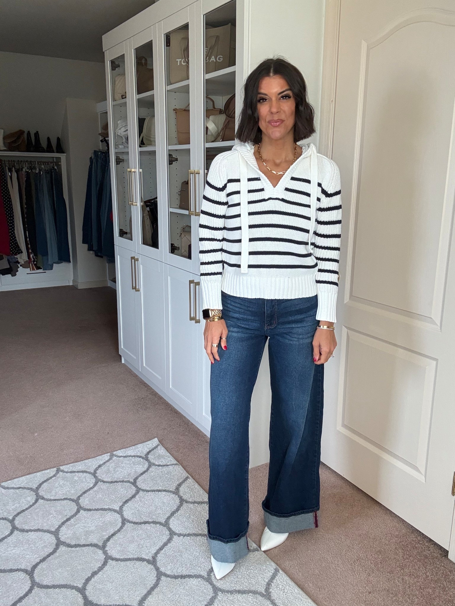 Size xs in Walmart sweater
Size 2 in Walmart jeans
Boots tts 

#LTKSeasonal #LTKFindsUnder100 #LTKSaleAlert