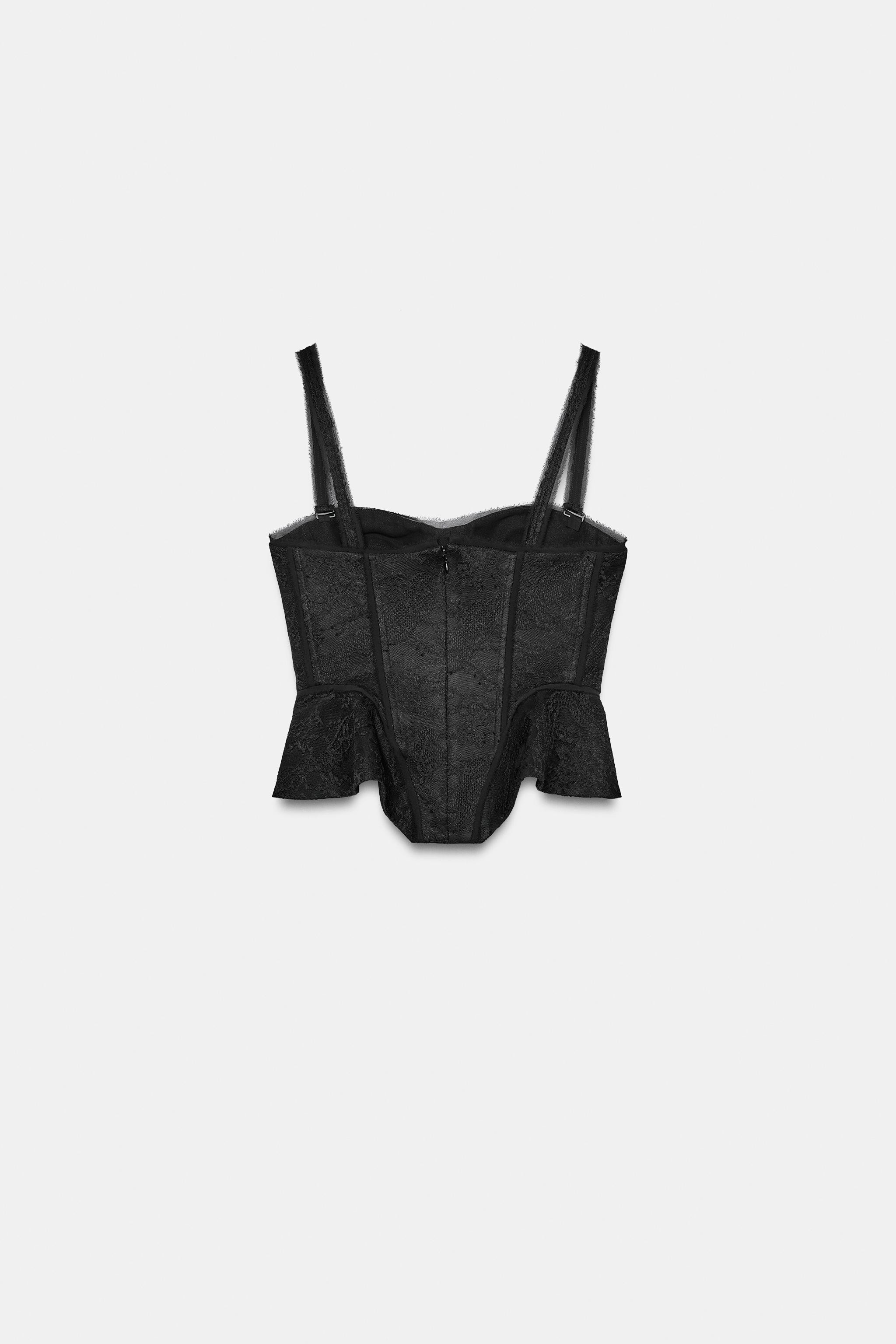 ZW COLLECTION LACE CORSET | Zara UK