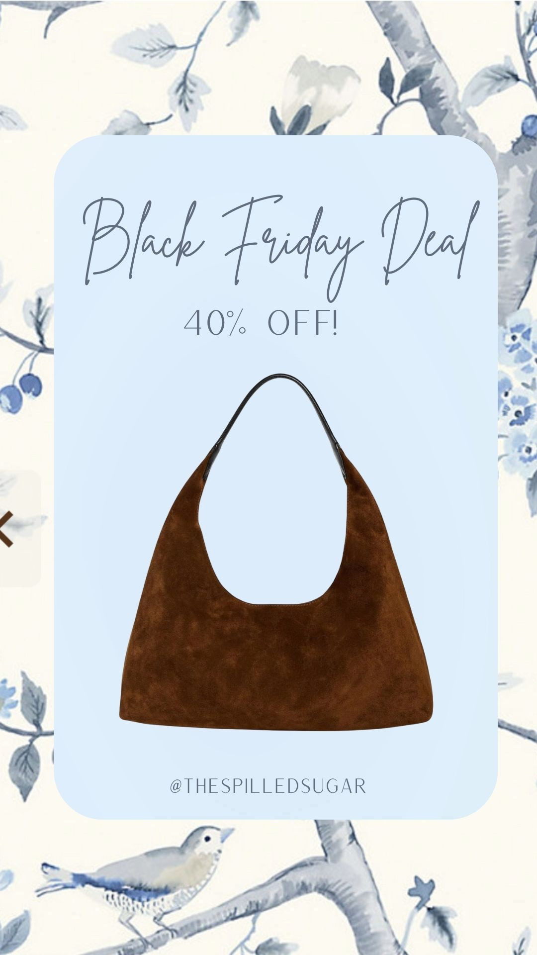 40% off this gorgeous Italian suede bag!

Madewell, Black Friday 2025, Amazon finds, designer bag sale

#LTKGiftGuide #LTKHoliday #LTKCyberWeek