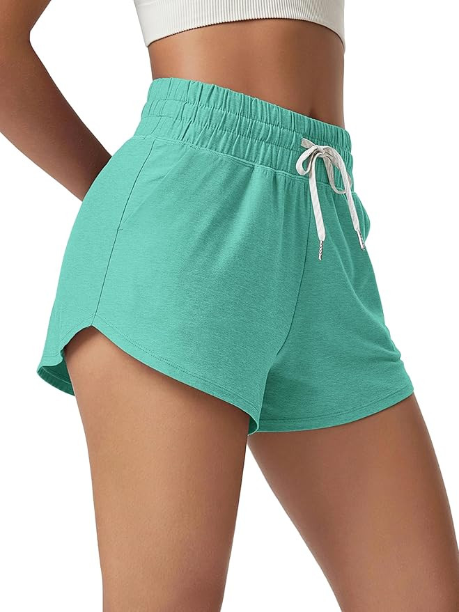 ODODOS Women's Performance Shorts Ultra Soft odSTRATUM Tech Mid Rise Relaxed Shorts with Pocket 3... | Amazon (US)