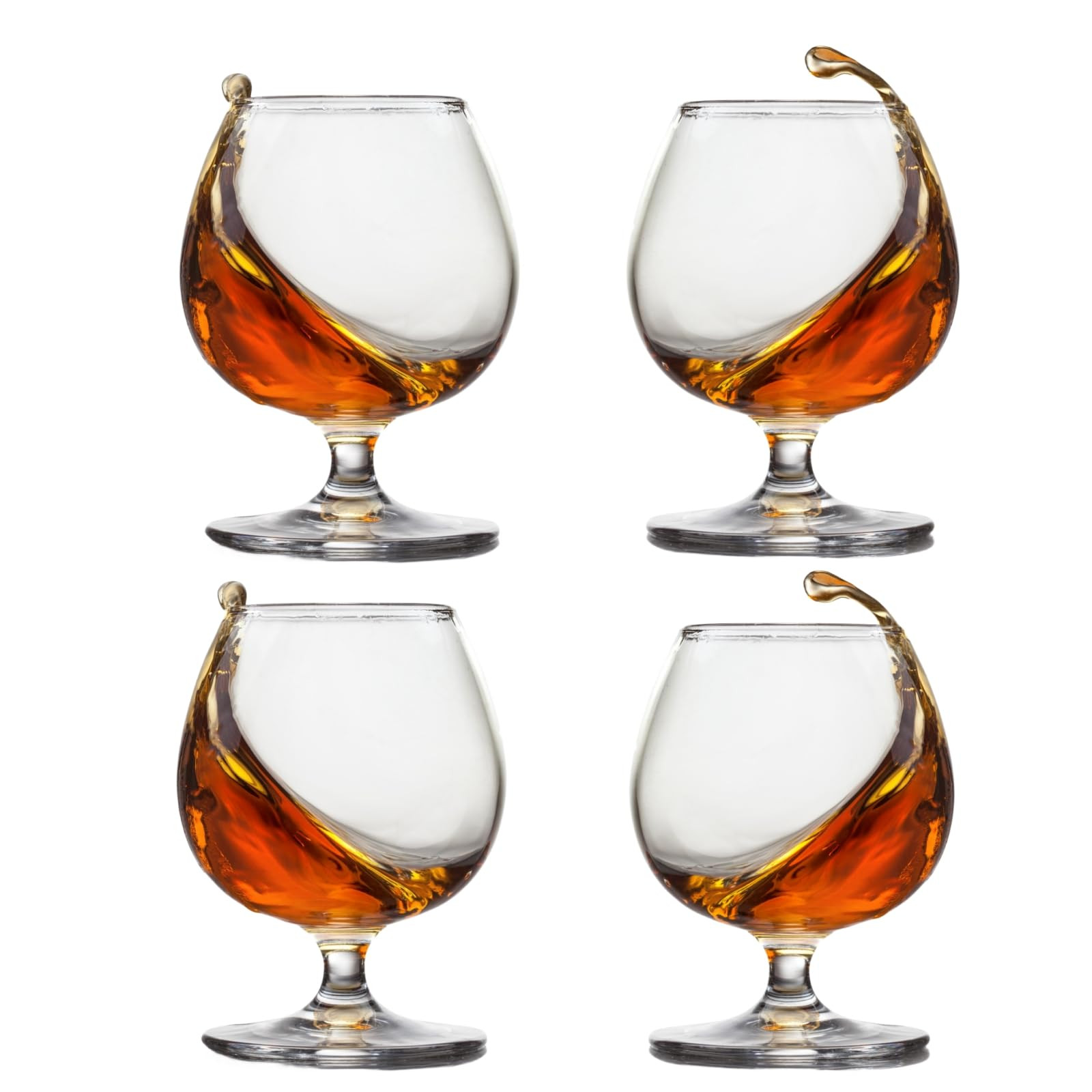 ninesung Whiskey Glasses Set of 4, Bourbon Glass, Old Fashioned Glasses, 11.5 Oz Short Stem Wine ... | Amazon (US)