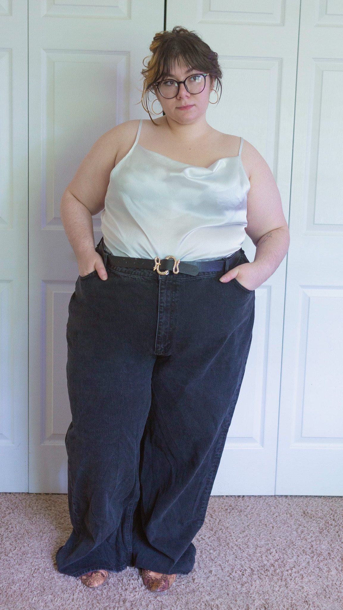 Plus size wide leg jeans outfit 

#LTKSeasonal #LTKstyletip #LTKcurves