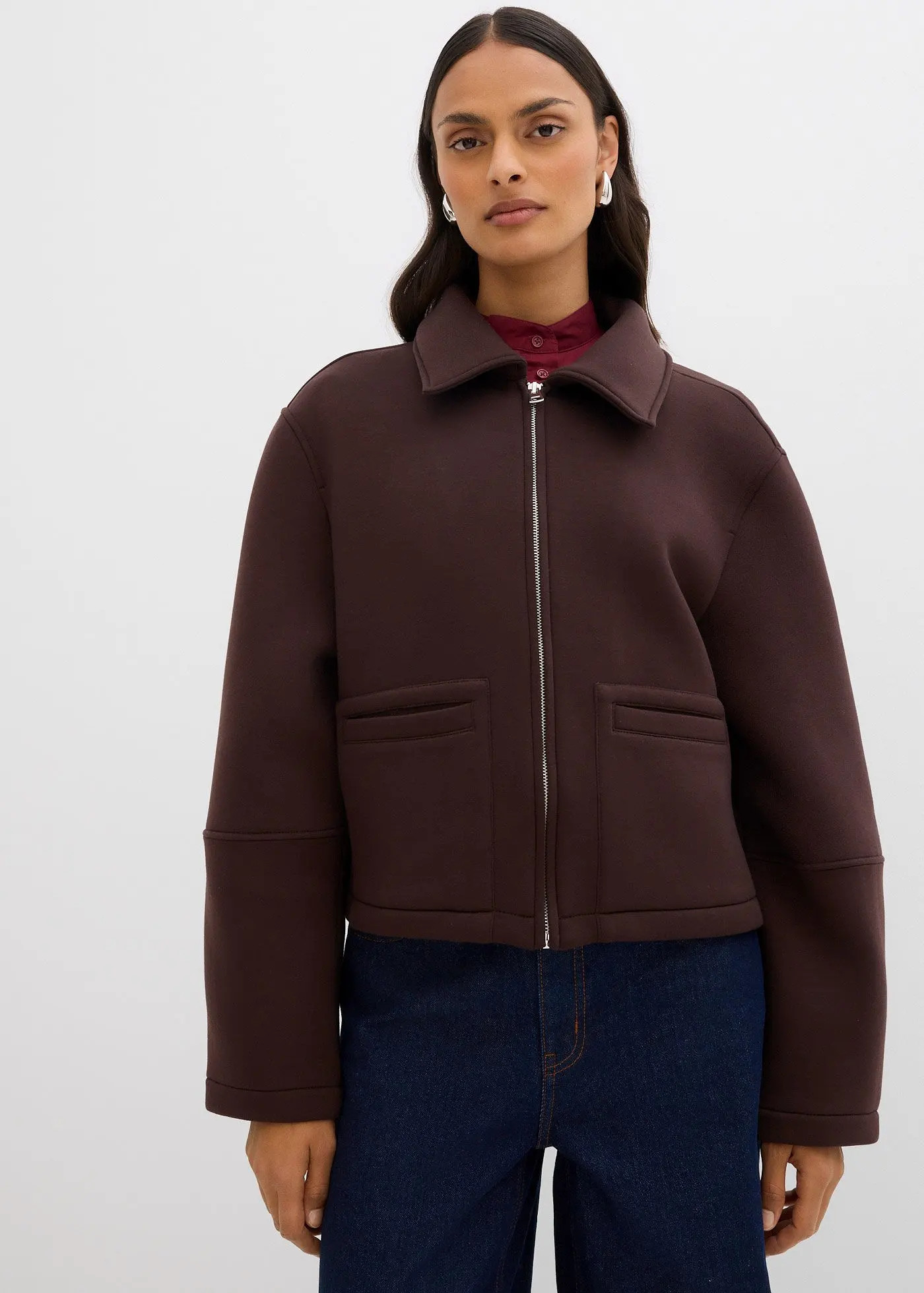 Kurze Jacke aus Scuba | Bonprix CH (Influencer)