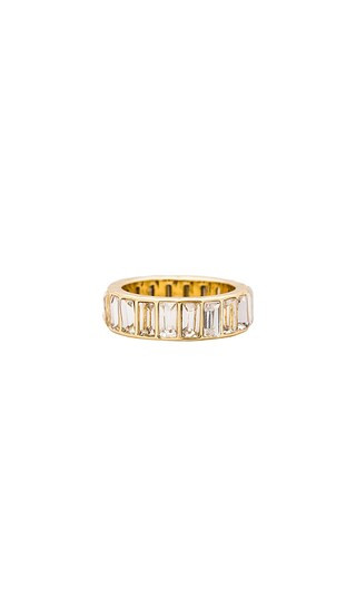 Baguette Stone Ring in Gold | Revolve Clothing (Global)