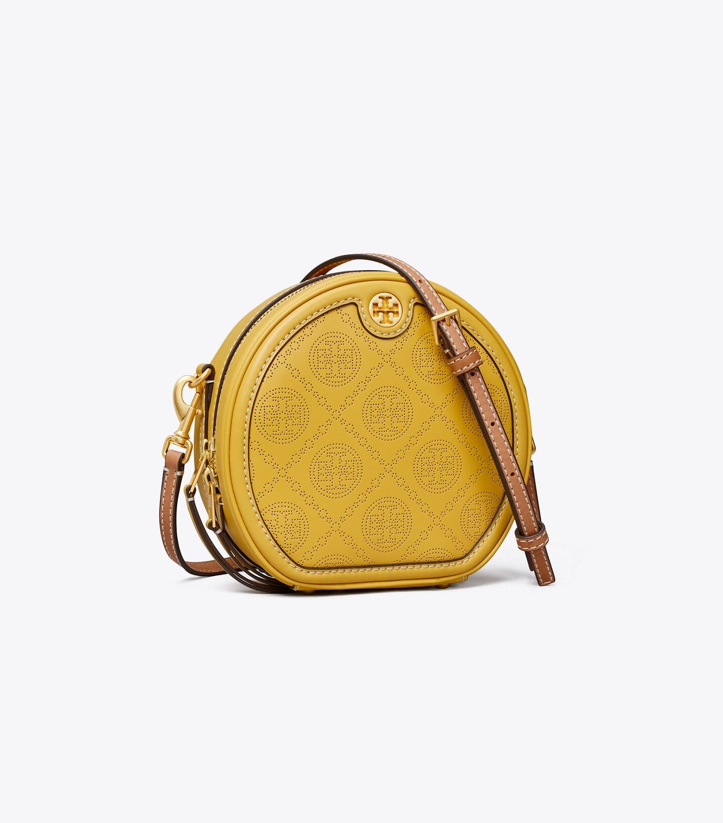 T Monogram Perforated Leather Moon | Tory Burch (US)