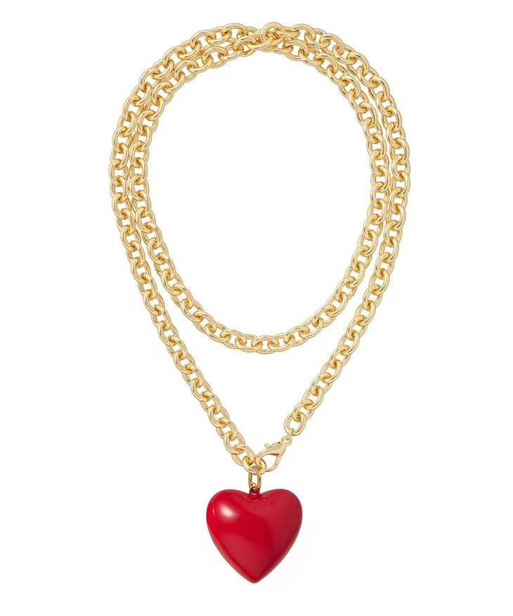 The Big Puffy Heart Charm Necklace | Roxanne Assoulin