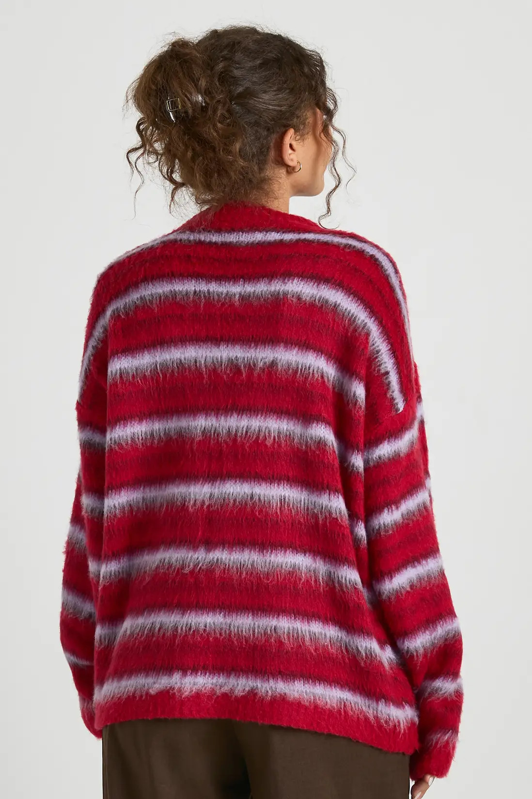 Super Soft Chunky Triple Stripe Oversized Knitted Jumper | Boohoo.com (UK & IE)