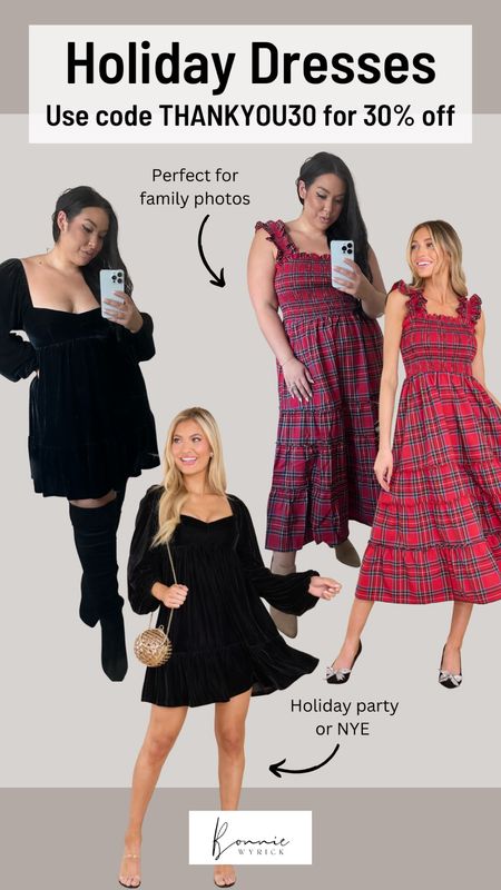 So many wonderful sales are happening this weekend, but you don’t want to miss out on this one from Red Dress! Use code THANKYOU30 for 30% off site wide for all your holiday needs! Size Inclusive Holiday Dresses | Holiday Dress Ideas | Holiday Sale | NYE Dress | Christmas Party Dress

#LTKsalealert #LTKHoliday #LTKCyberweek