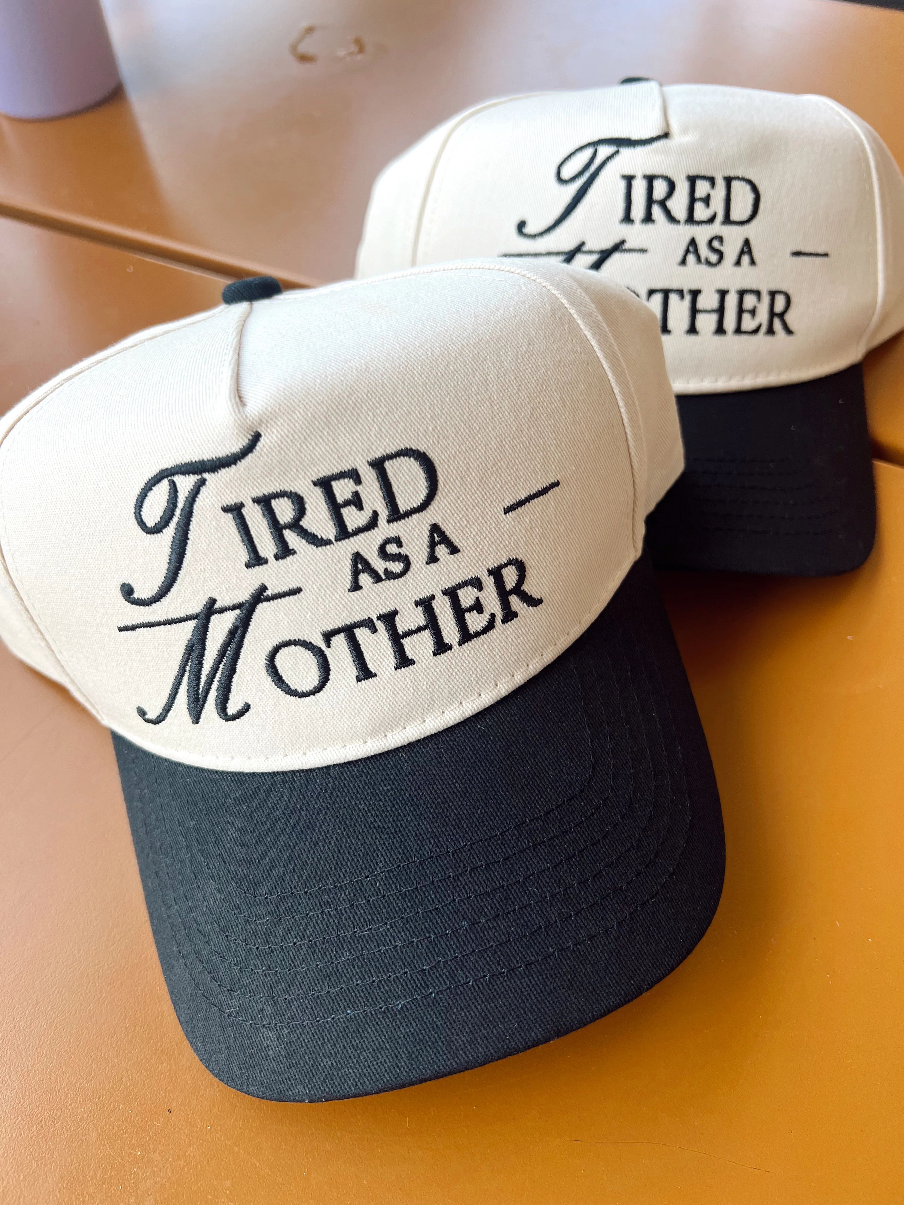 Tired As A Mother. Vintage Trucker Hat | KenzKustomz