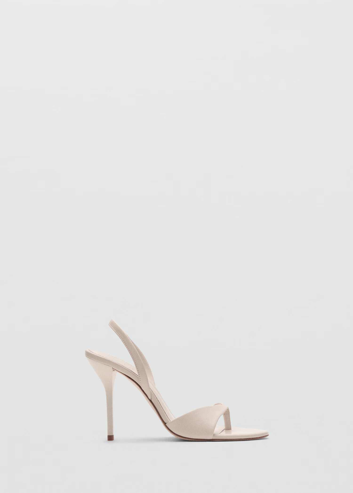 Leather sandals with contrasting heels - Women | MANGO USA | Mango (US/MX/AU)