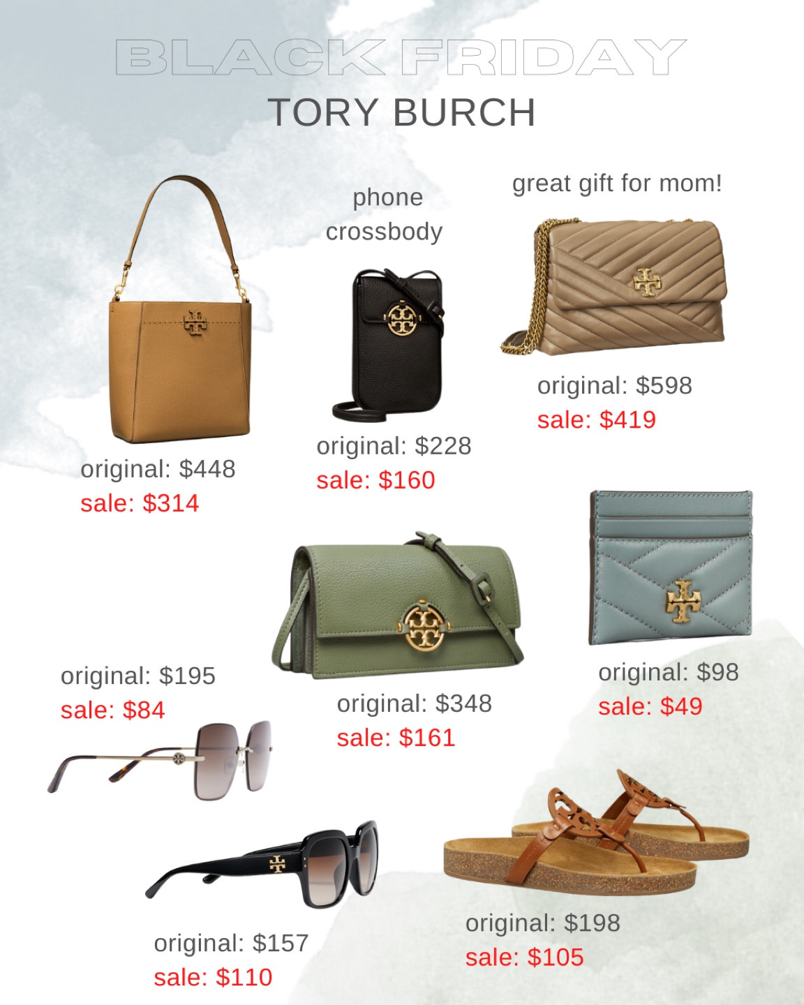 Tory Burch Black Friday sale! 30% off select styles and 50% off sale items!

#LTKHoliday #LTKGiftGuide #LTKCyberweek
