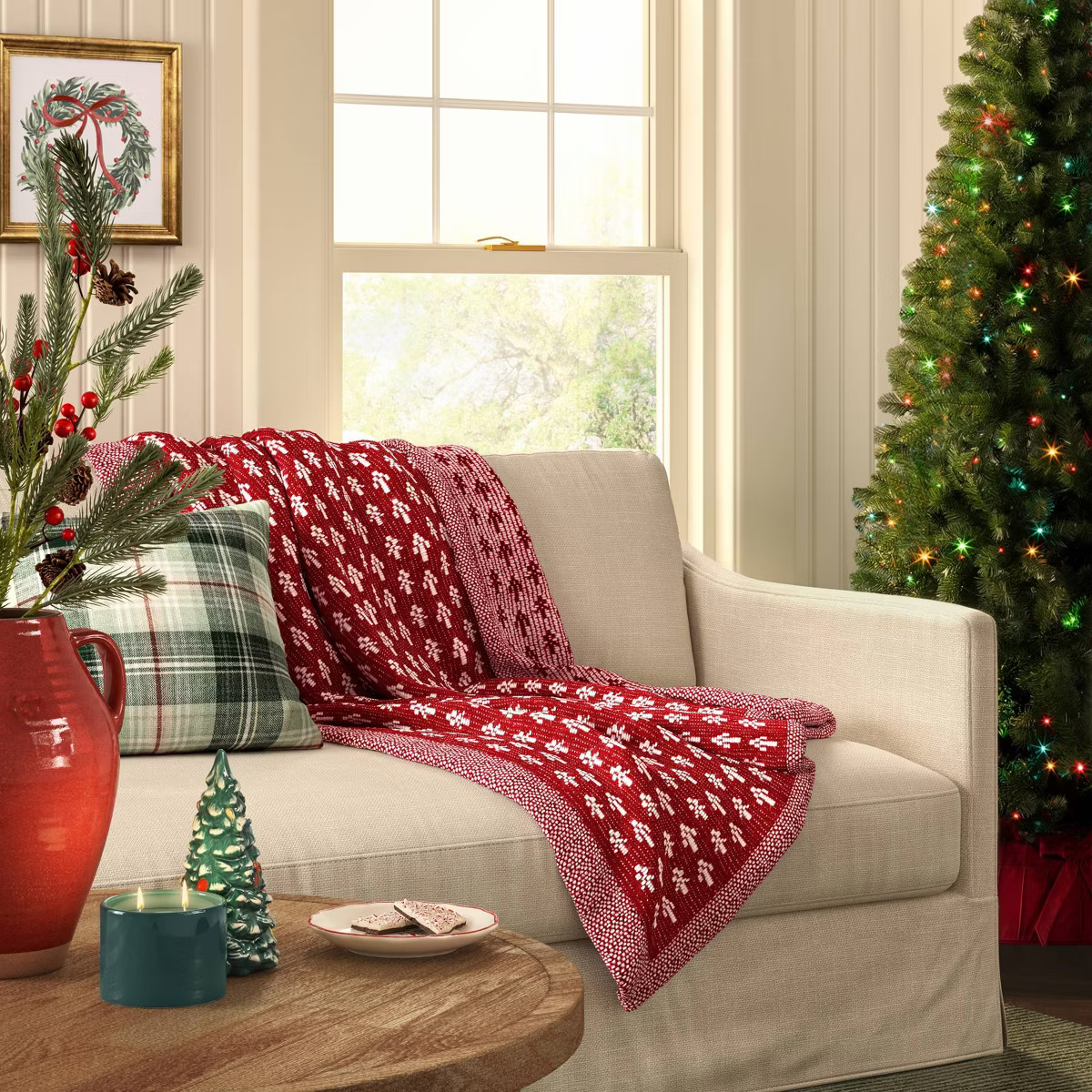 Mini Fairisle Tree Throw Evergreen - Threshold™ | Target