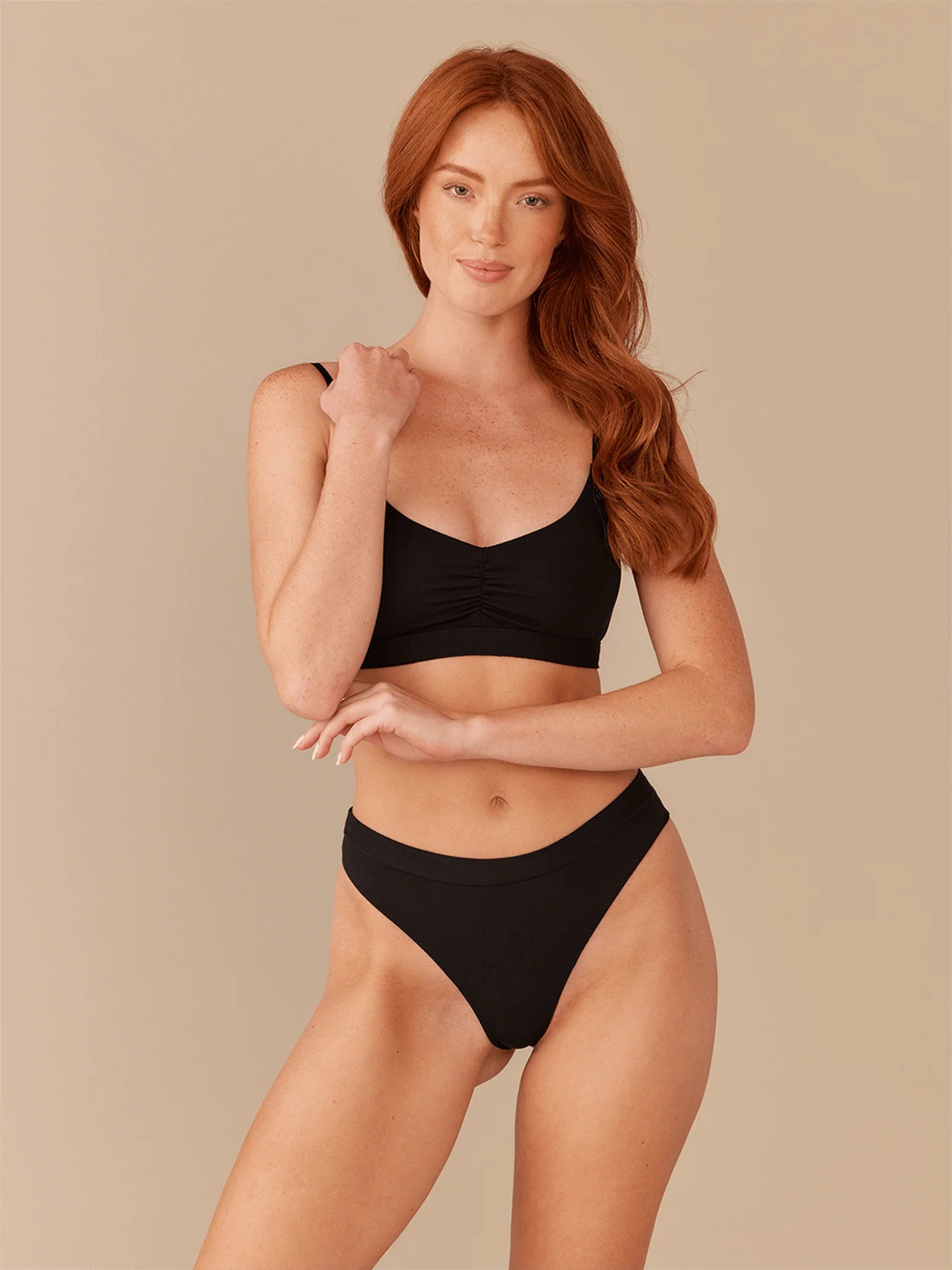 UltraModal™ FeelFree Ruched Bralette | Black | MeUndies