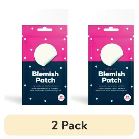 (2 pack) Hanhoo Blemish Patch with Hydrocolloid, Latex-Free, Acne Treatment for All Skin Types, 36 Ct. | Walmart (US)