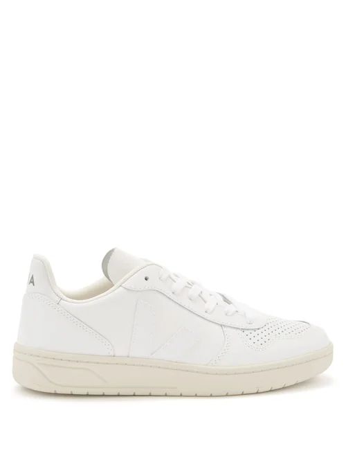 Veja - V-10 Leather Trainers - Womens - White | Matches (UK)