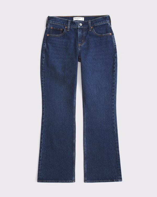 Women's Curve Love Low Rise Cropped Boot Jean | Women's Bottoms | Abercrombie.com | Abercrombie & Fitch (US)