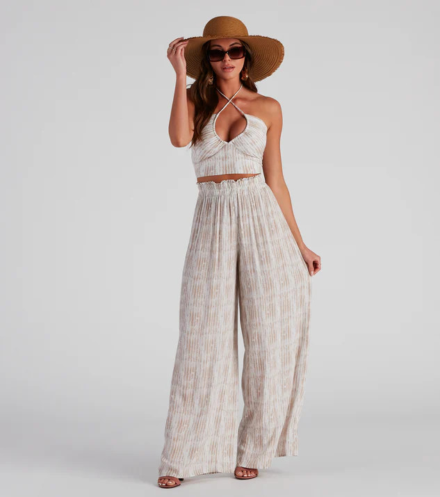 Sangria Please Striped Wide Leg Pants | Windsor Stores