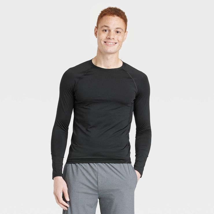 Men's Fitted Long Sleeve Athletic Top - All in Motion™ | Target