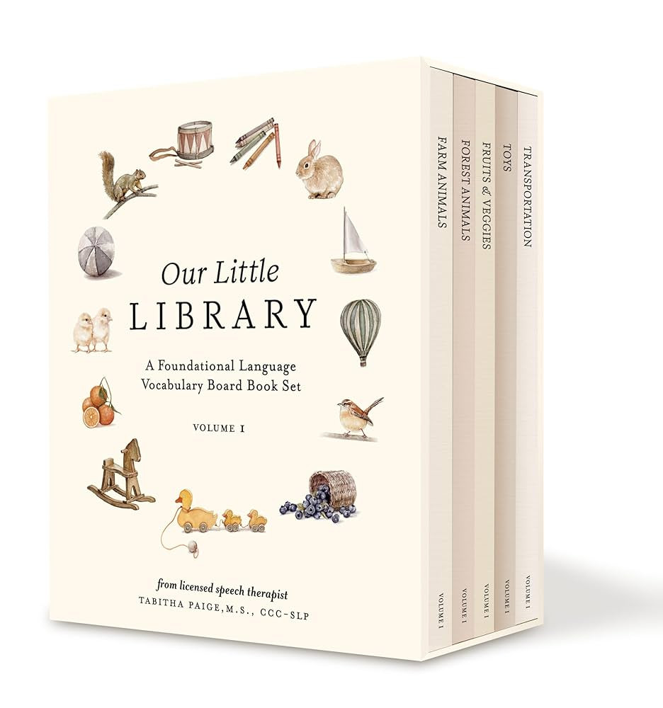 Our Little Library: A Foundational Language Vocabulary Board Book Set for Babies, Including Farm ... | Amazon (US)