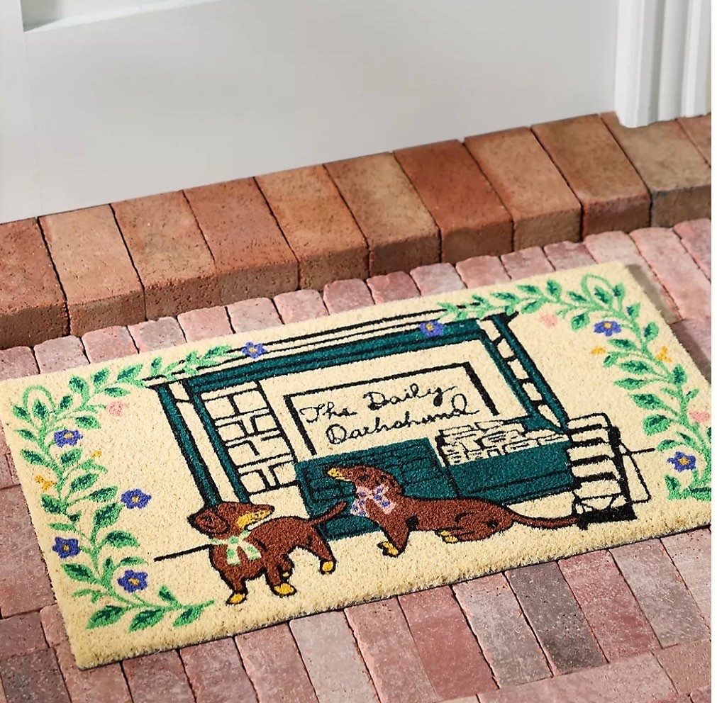 @Anthropologie dachshund doormat