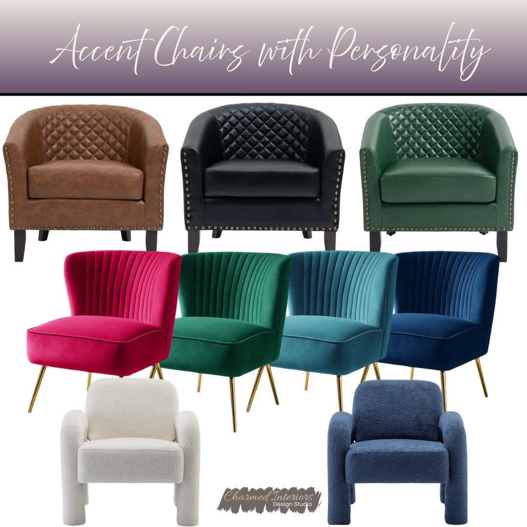 Accent Chairs with Personality 

#LTKHome #LTKvlog #LTKU