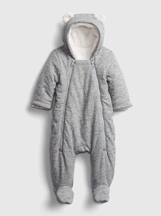 Baby Double-Zip Puffer One-Piece | Gap (US)