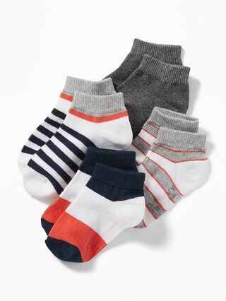Old Navy Baby Ankle Socks 4-Pack For Toddler & Baby Blue & Red Stripe Size 0-6 M | Old Navy US