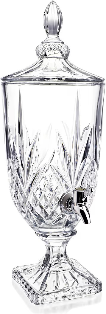 0.8 Gallon Glass Drink Dispenser for Parties 3L Crytal Iced Beverage Dispenser with Spigot Weddin... | Amazon (US)