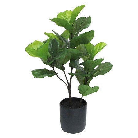 Artificial Fiddle Leaf Fig Tree in Black Pot Tall - Threshold™ | Target