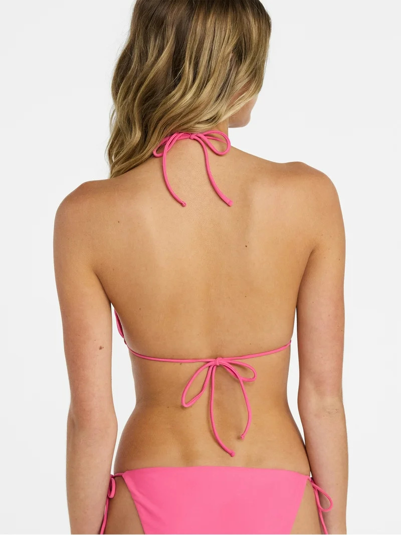 No Boundaries Triangle Bikini Top, Women\u2019s XXS-XXL | Walmart (US)